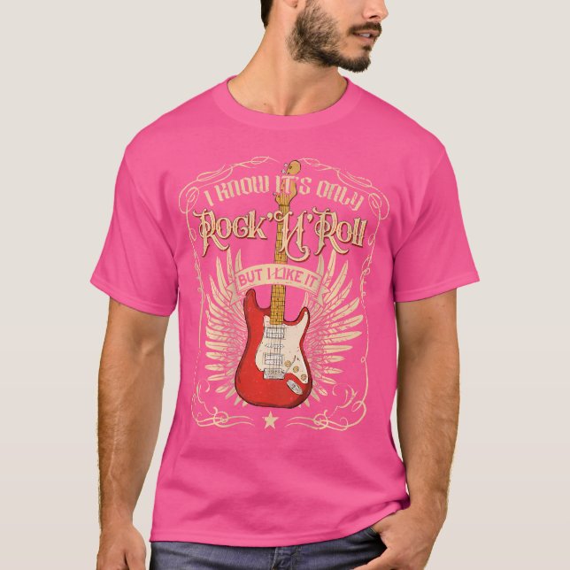 Camiseta I Know It'S Only Rock'N'Roll But I Like It Rock Mu (Frente)