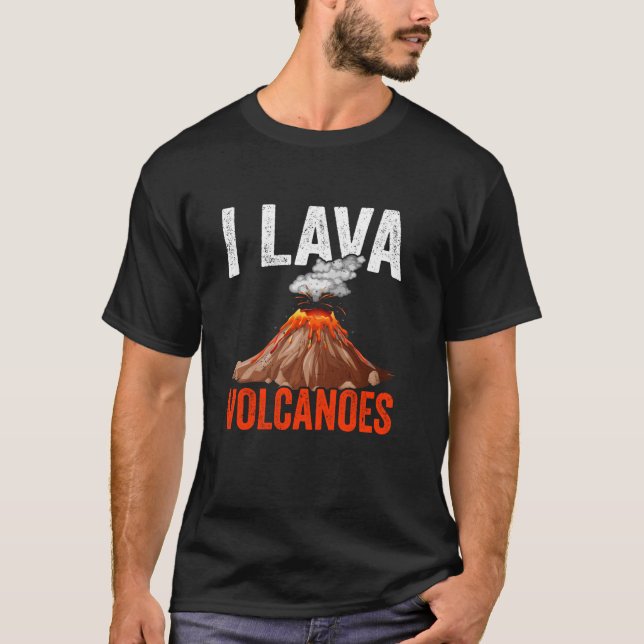 Camiseta I Lava Vulcões Geóloga da Terra Geologia (Frente)