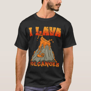 Camiseta I Lava Vulcões Geológicos Volcano Lover