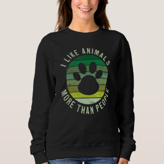 Camiseta I Like Animals More Than People  Vegan Vegetarian 