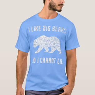 Camiseta I Like Bears Funny Animal Lover Zookeeper Cool Bea