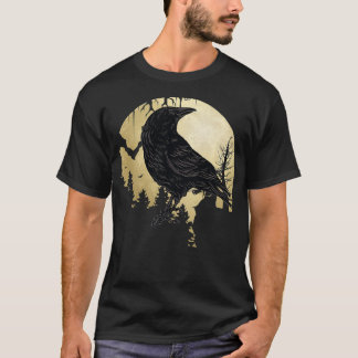 Camiseta I like Birds Viking Crow Blackbird Raven Silhouett