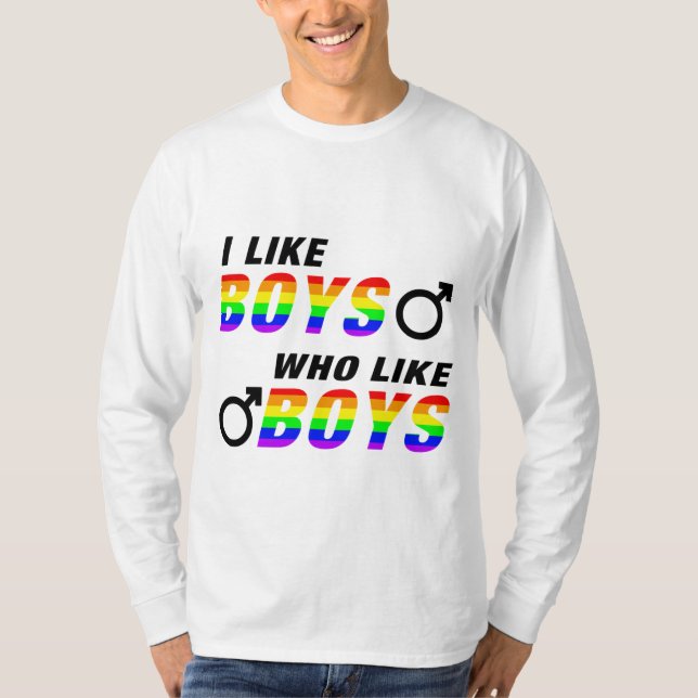 Camiseta I like Boys who like Boys (Frente)