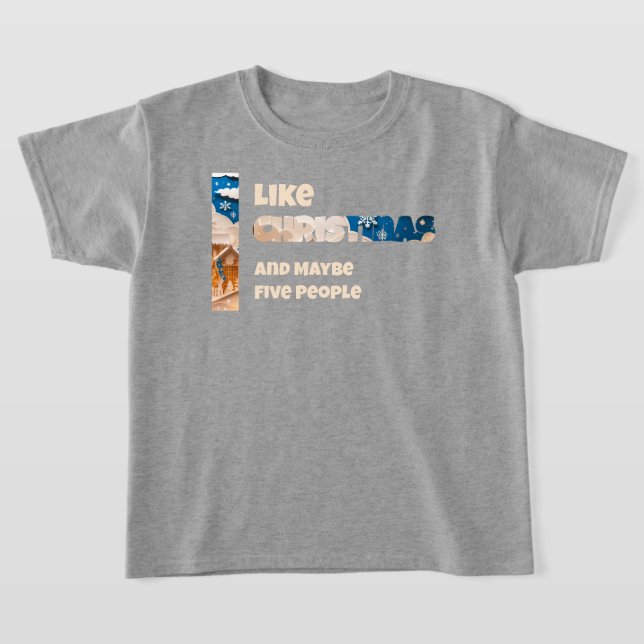 Camiseta I like Christmas (Postura )