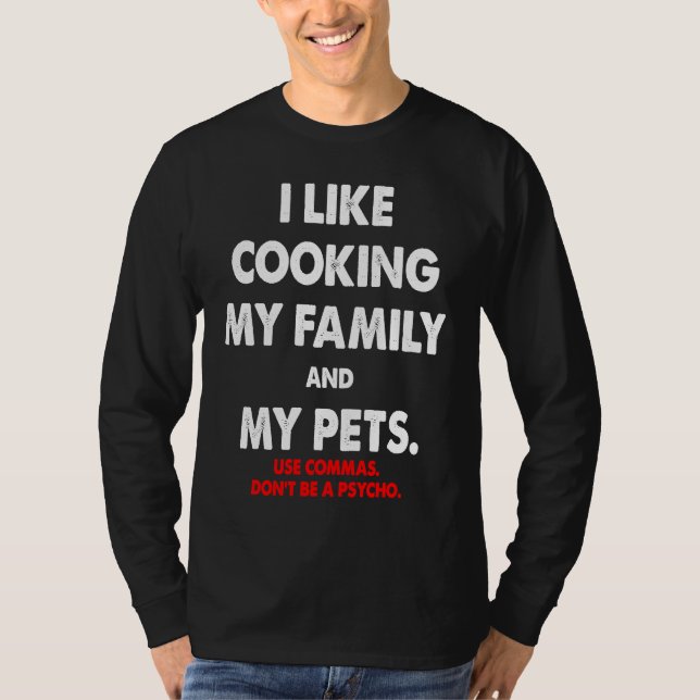 Camiseta I Like Cooking Grammer (Frente)