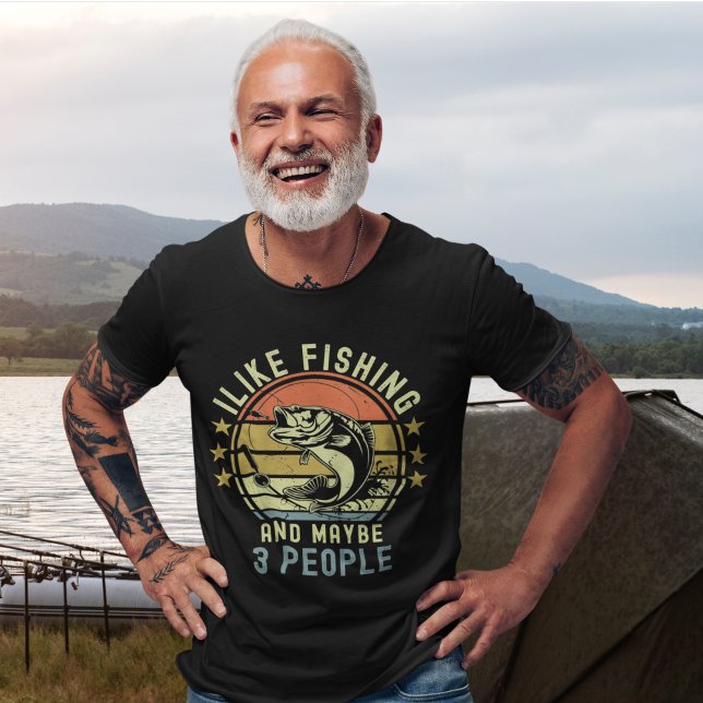 Camiseta I Like Fishing and Maybe 3 | Gift for fishermen (Criador carregado)