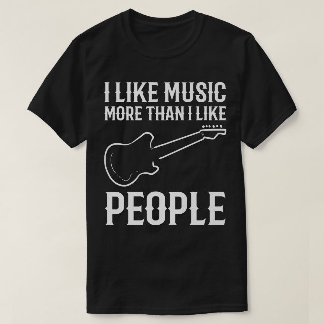 Camiseta I like music Performer  (Frente do Design)