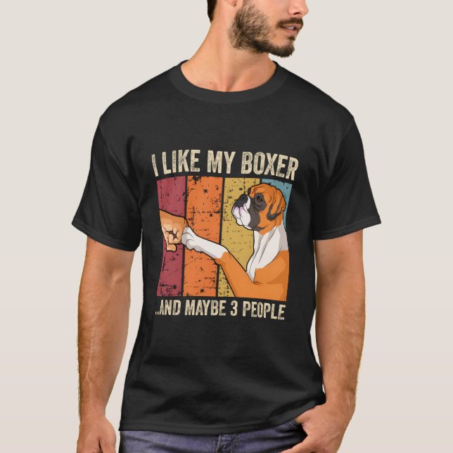 Camiseta I Like My Boxer (Frente)