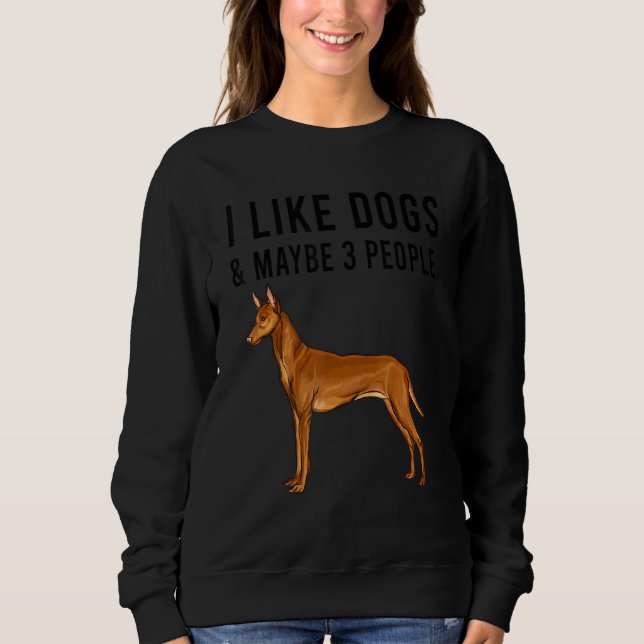 Camiseta I Like Pharaoh Hound Dogs And Maybe 3 People (Frente)