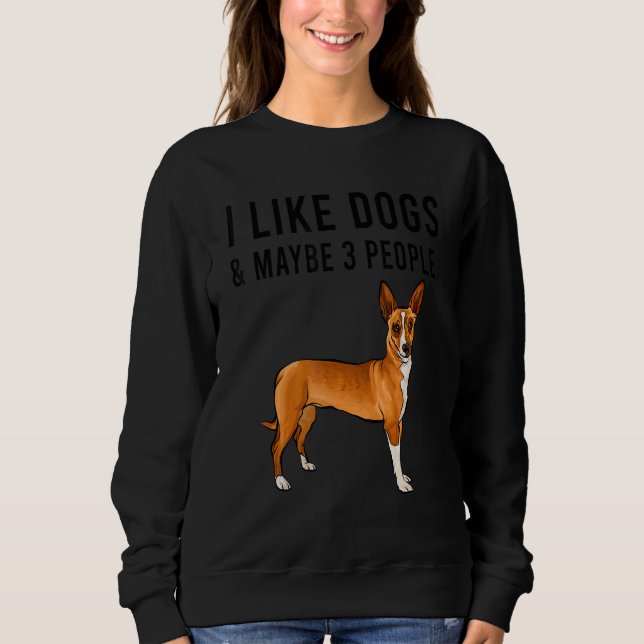 Camiseta I Like Portuguese Podengo Pequeno Dogs And Maybe 3 (Frente)