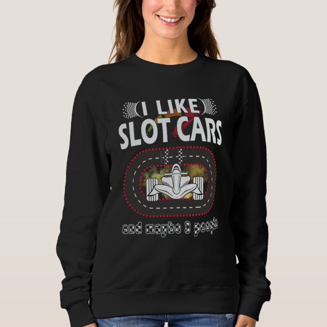 Camiseta I like Slot Car Racing mini car Slot Car Track (Frente)