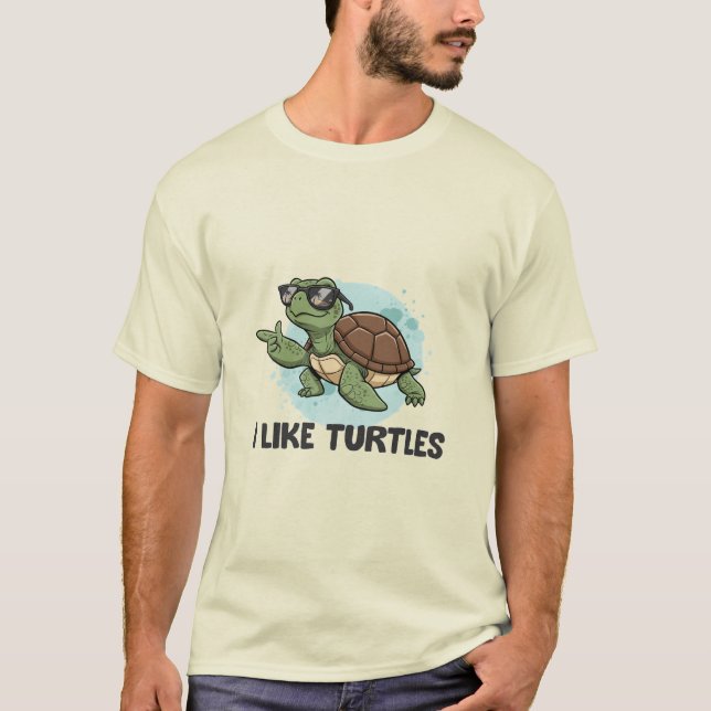 Camiseta I Like Turtles (Frente)