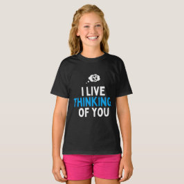 Camiseta I Live thinking of you football