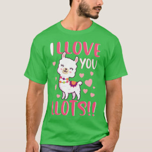 Camiseta I Llove You Llots Cute Llama