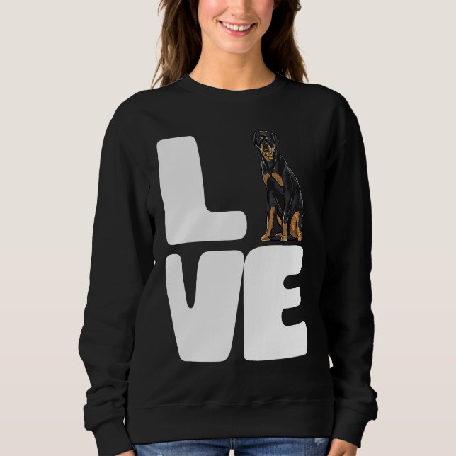 Camiseta I Love A My Dog Rottweiler (Frente)