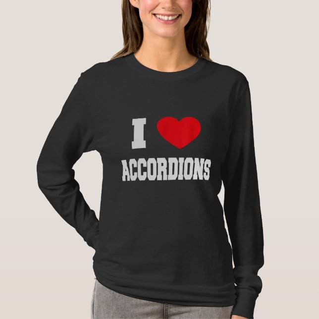 Camiseta I Love Accordions (Frente)