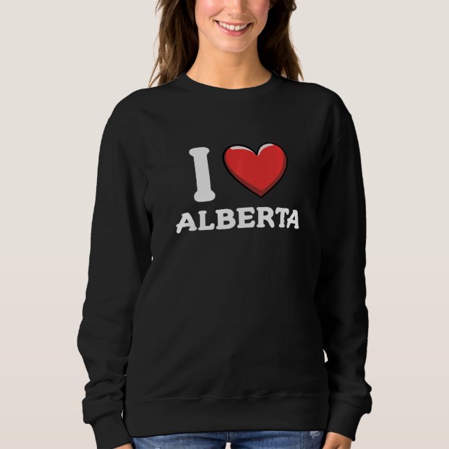 Camiseta I Love Alberta Canada Premium (Frente)