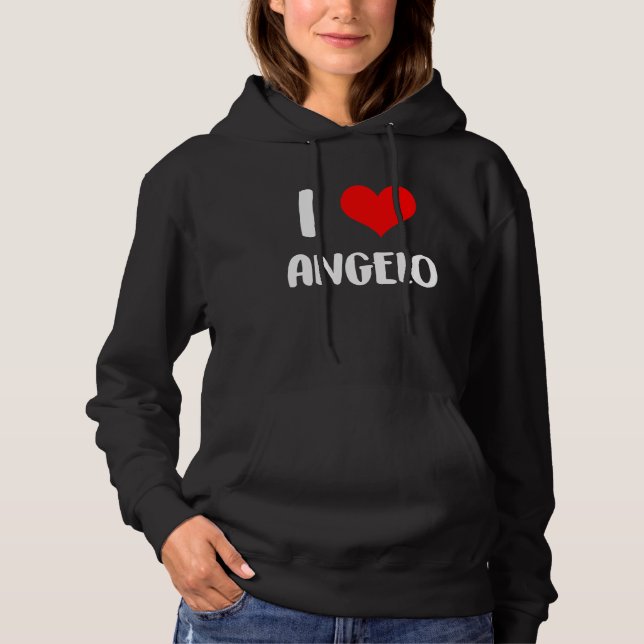 Camiseta I love ANGELO valentine sorry ladies guys heart be (Frente)