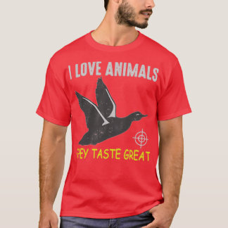 Camiseta I love animal they taste great
