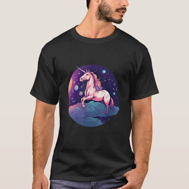 Camiseta I Love Astrophysics and Unicorns Unique Celestial  (Frente)