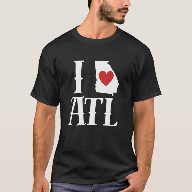 Camiseta I Love Atlanta I Love ATL I Heart Atlanta (Frente)
