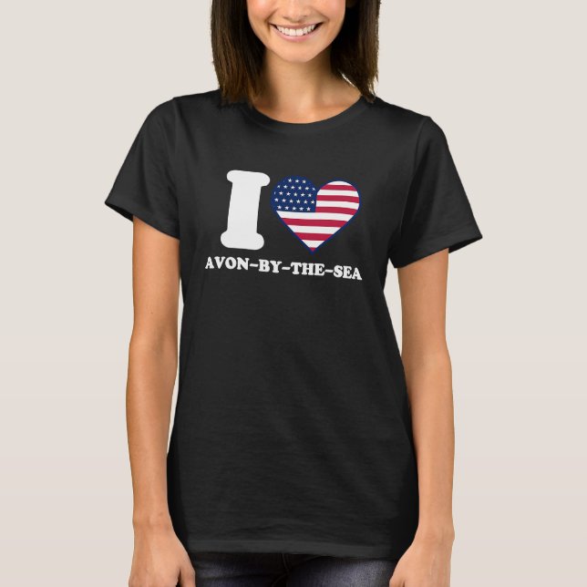 Camiseta I love Avon by the Sea I heart Avon by the Sea (Frente)