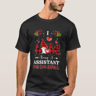 Camiseta I Love Being A Assistant Principal Gnome Valentine