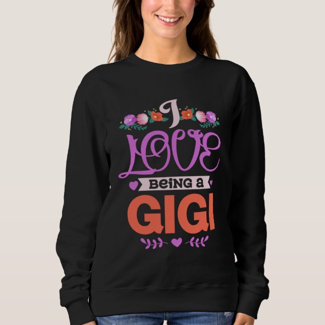 Camiseta I Love Being A Gigi Grandma Mothers Day Family (Frente)