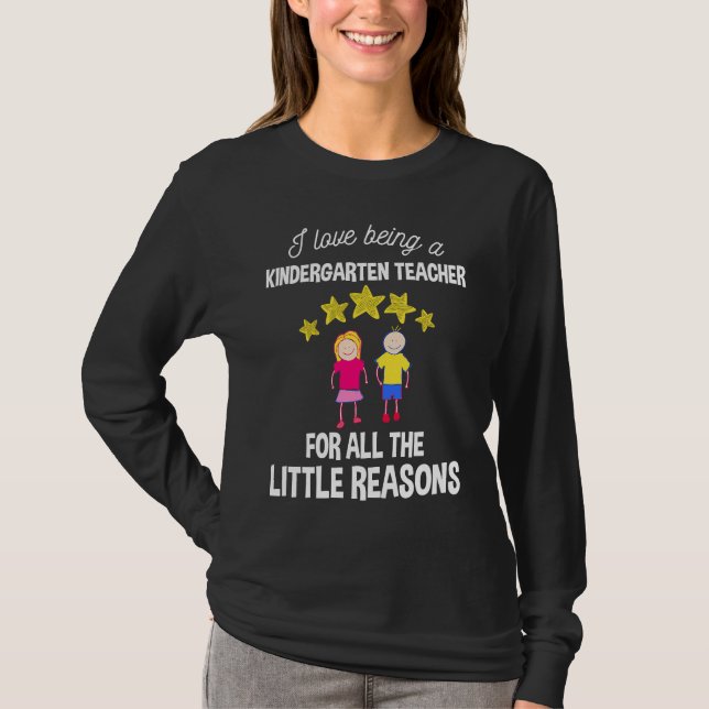 Camiseta I Love Being A Kindergarten Teacher (Frente)