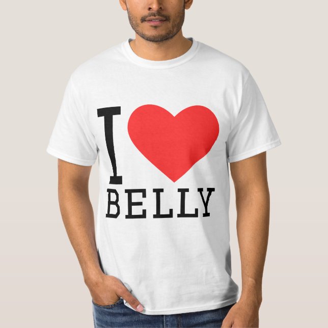 Camiseta I love belly (Frente)