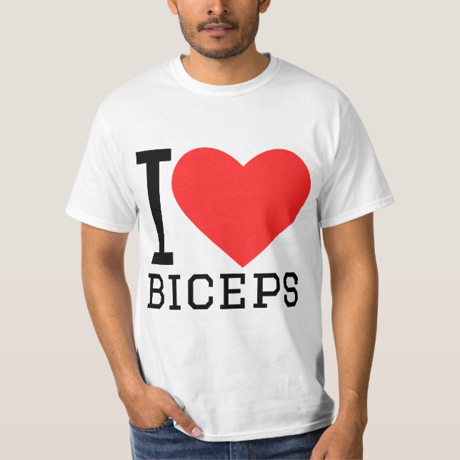 Camiseta I love biceps (Frente)
