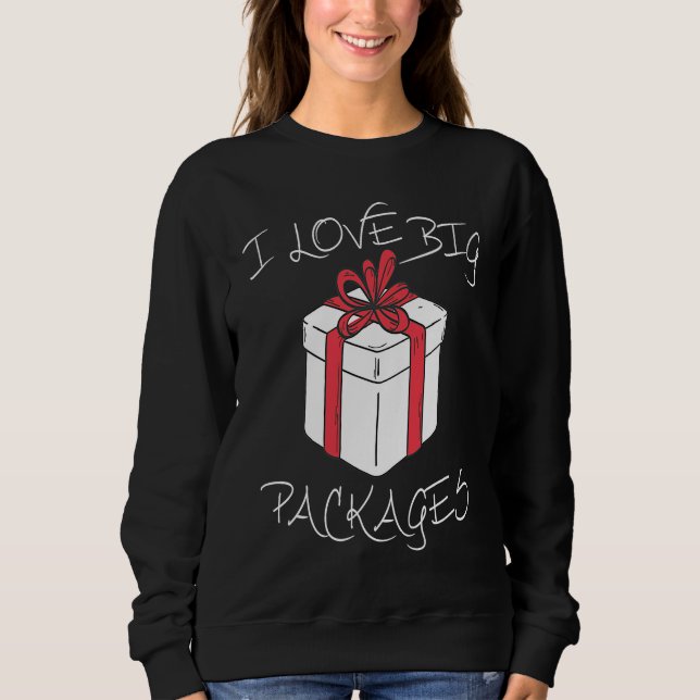 Camiseta I love big packages Funny Christmas dirty humor fo (Frente)