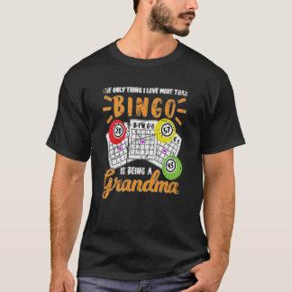 Camiseta I Love Bingo Game Grandma Grandmother