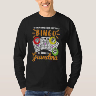 Camiseta I Love Bingo Game Grandma Grandmother