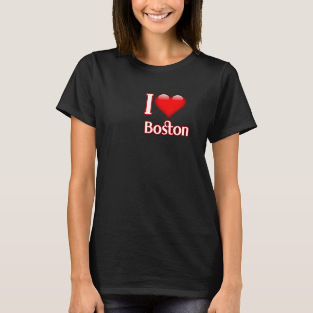 Camiseta I Love Boston (Frente)