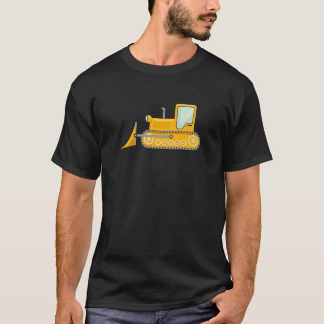 Camiseta I Love bulldozer Truck For Men Boys Kids  (Frente)