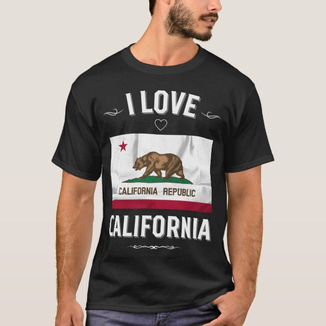 Camiseta I Love California friend (Frente)