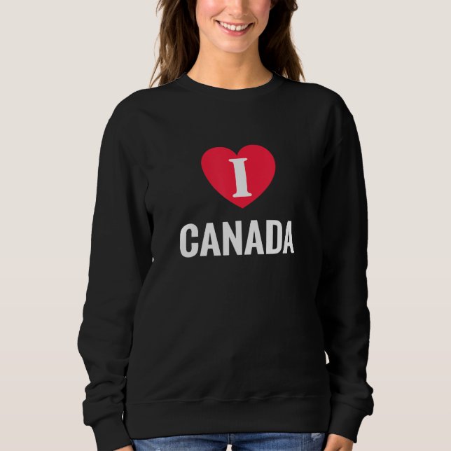 Camiseta I Love Canada Patriotic Home Country Travel (Frente)