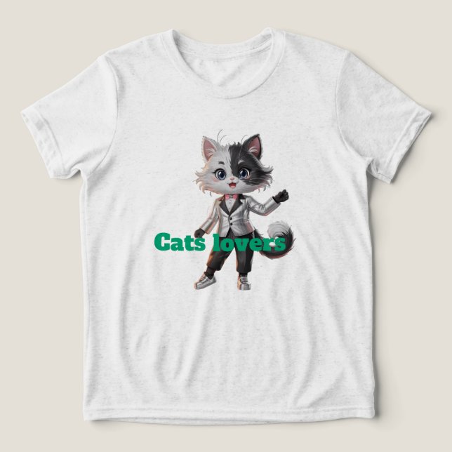 Camiseta I love cat (Design frontal)