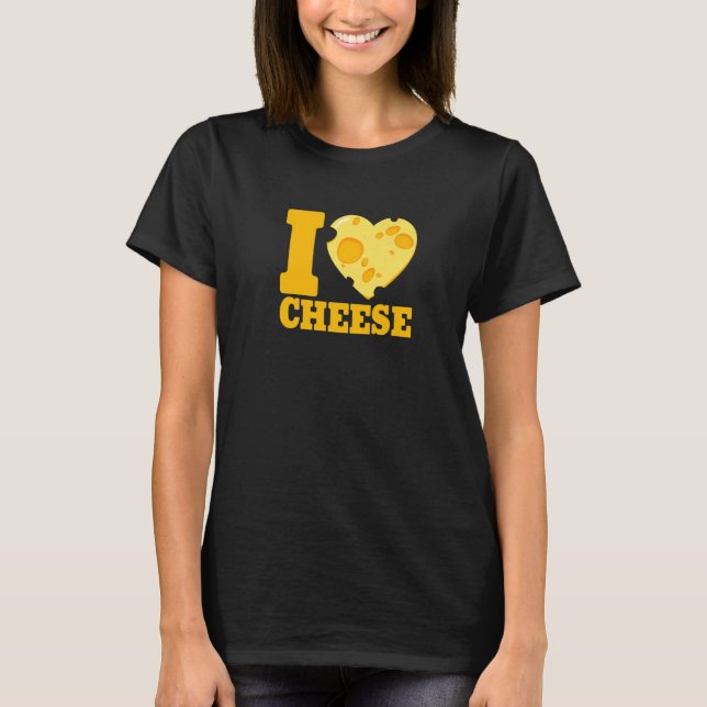 Camiseta I love cheese heart Cheese 's day cheesy   2 (Frente)