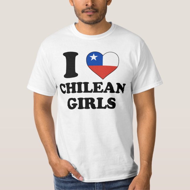 Camiseta I love Chilean Girls (Frente)