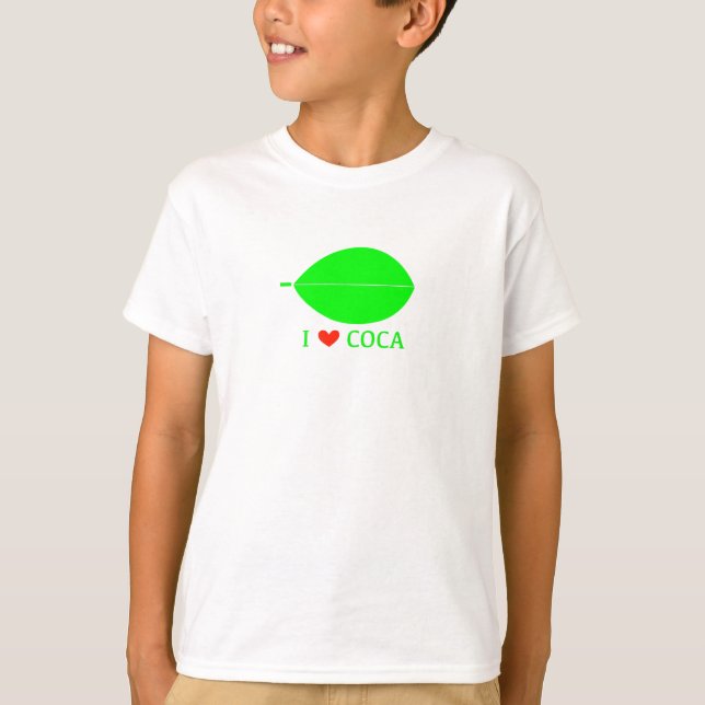 Camiseta I LOVE COCA T-shirtrs kIds youth gift mens 子供服　ギフト (Frente)