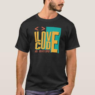Camiseta I Love Code Web Developer Cotes 1