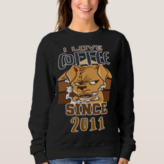 Camiseta I love coffee since 2011