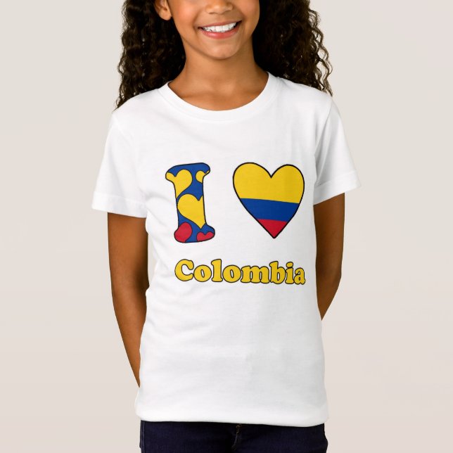Camiseta I love Colombia (Frente)