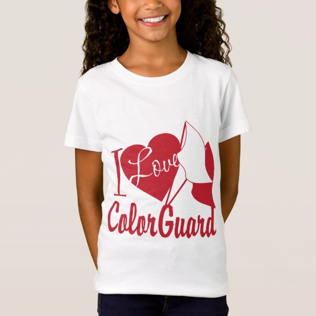 Camiseta I Love ColorGuard (Frente)