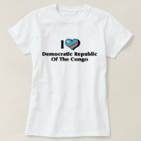 I Love Congo Democratic Republic Flag