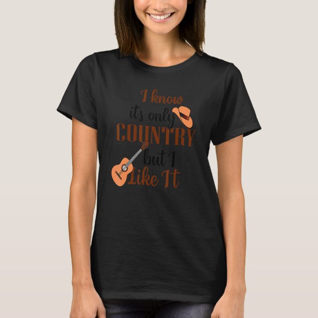 Camiseta I Love Country Music (Frente)