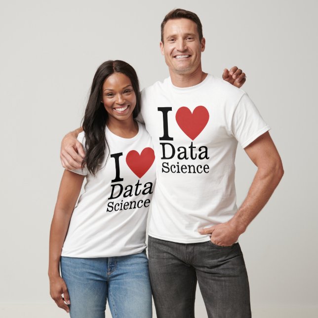 Camiseta I ❤️ Love Data Science (for Employeers) CUSTOM (Unissex)