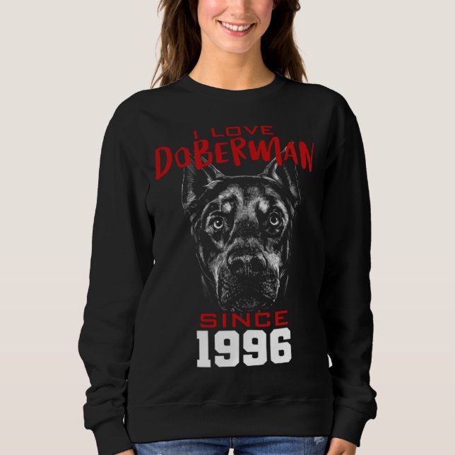 Camiseta I love doberman since 1996 (Frente)